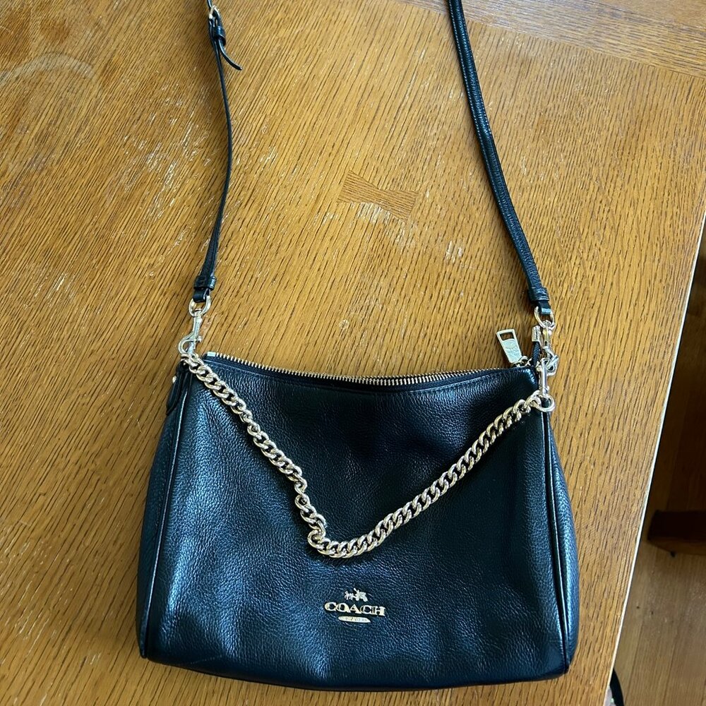 Black COACH Carrie Crossbody COACH F36666